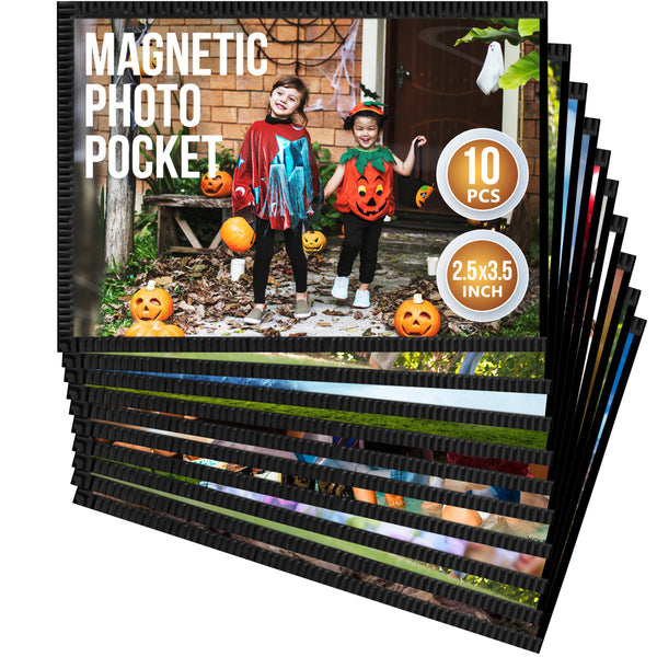 Magnetic Picture Frames 2.5X3.5 inch Photo Pockets