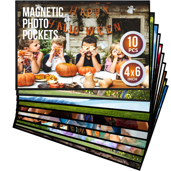 Magnetic Picture Frames 4x6 inch Photo Pockets