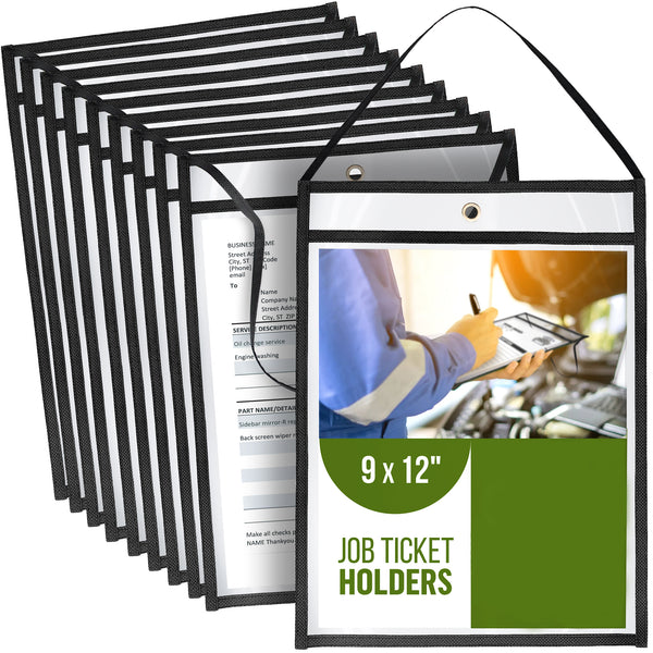 Job Ticket Holders with Strap 9x12 inch